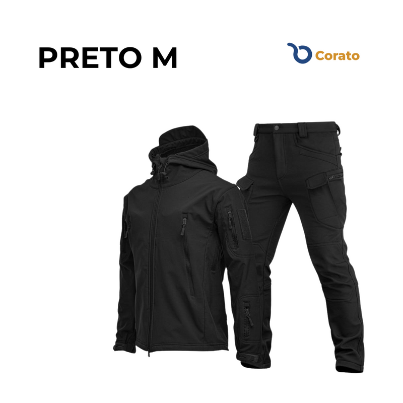 Kit Jaqueta e Calça Militar Impermeável UNISSEX