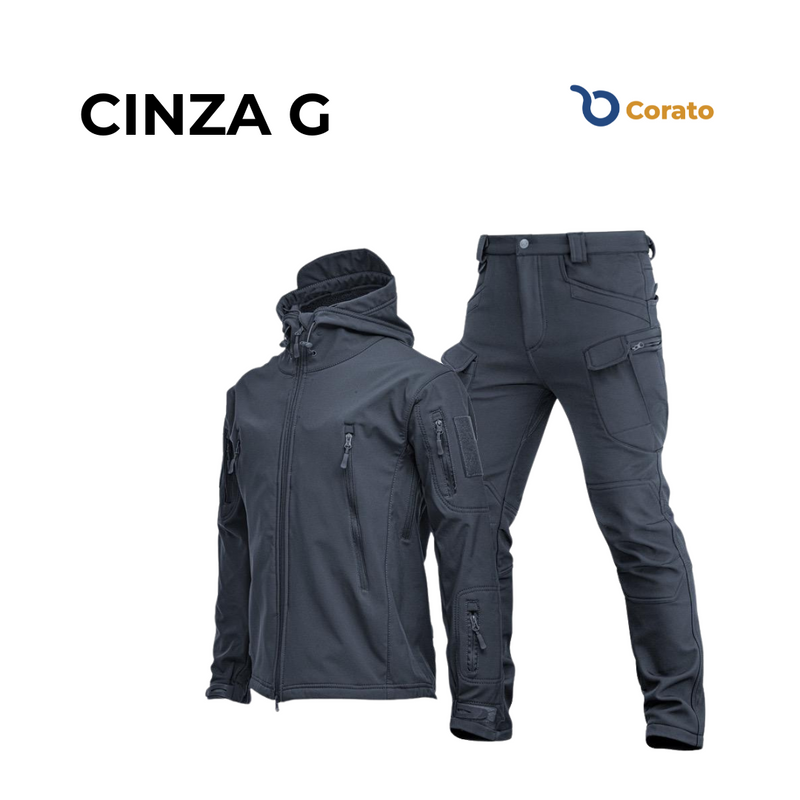 Kit Jaqueta e Calça Militar Impermeável UNISSEX