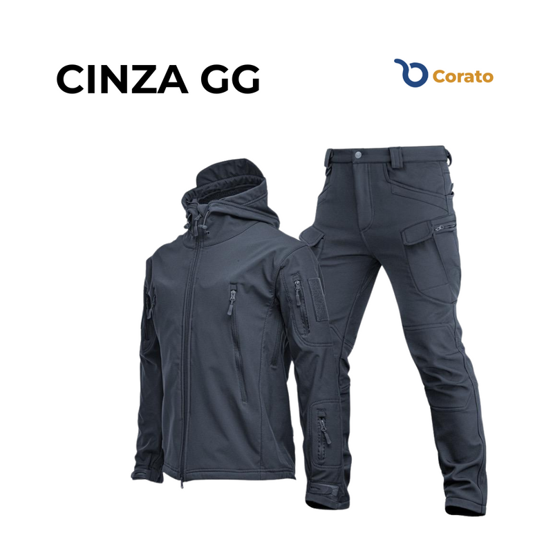 Kit Jaqueta e Calça Militar Impermeável UNISSEX