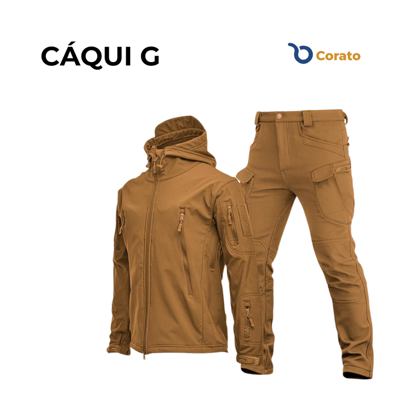 Kit Jaqueta e Calça Militar Impermeável UNISSEX