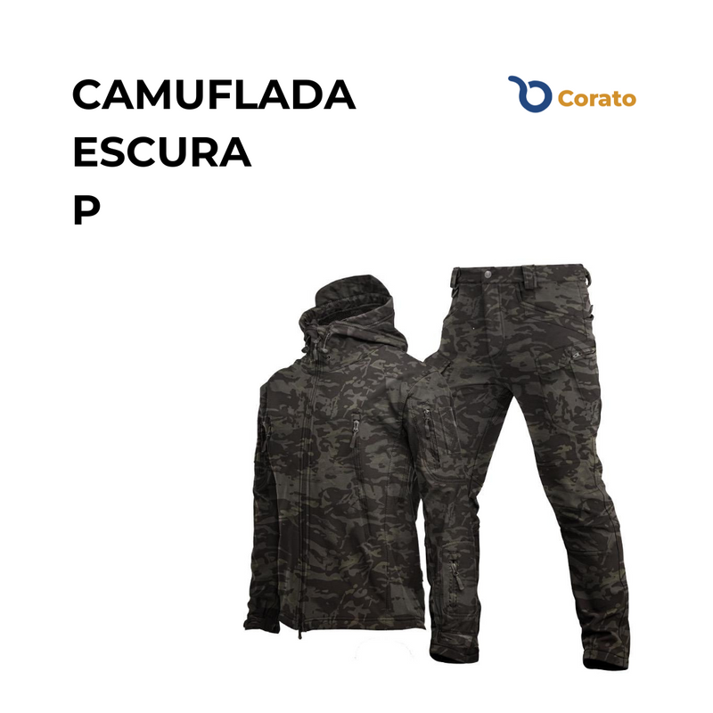 Kit Jaqueta e Calça Militar Impermeável UNISSEX