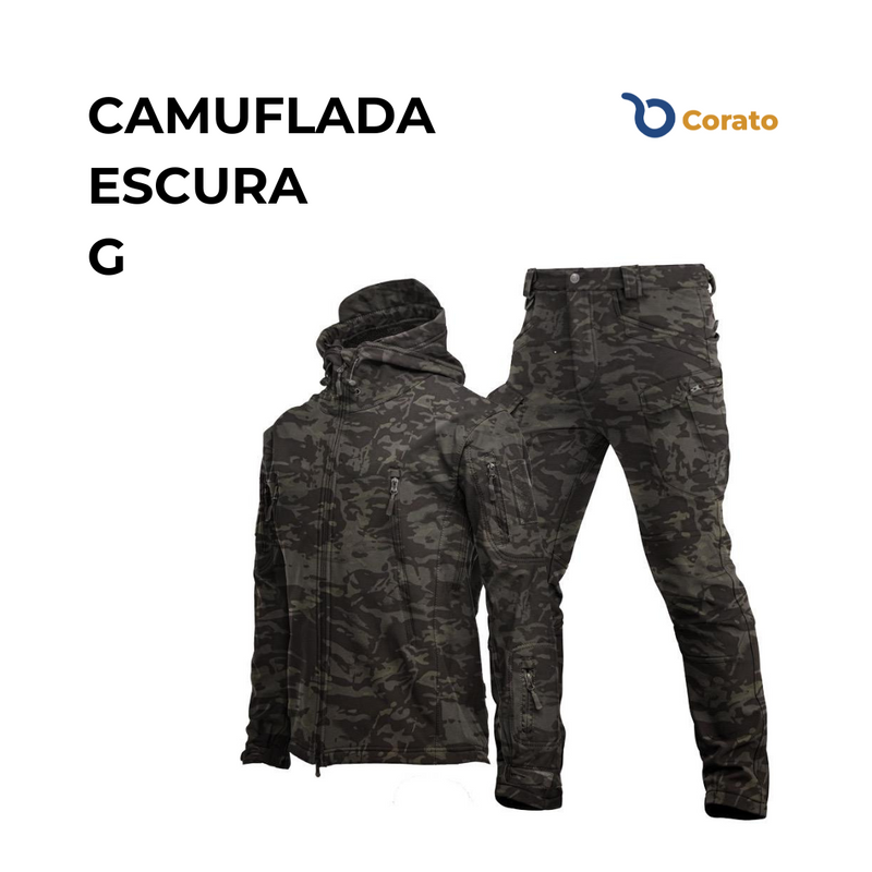 Kit Jaqueta e Calça Militar Impermeável UNISSEX