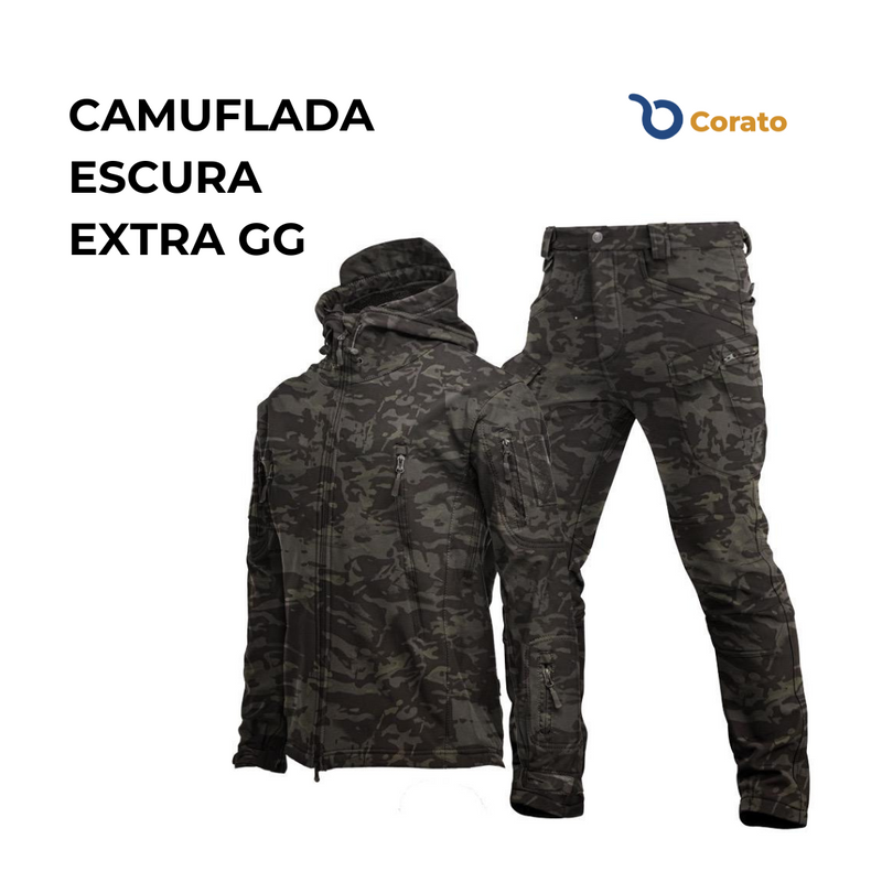 Kit Jaqueta e Calça Militar Impermeável UNISSEX