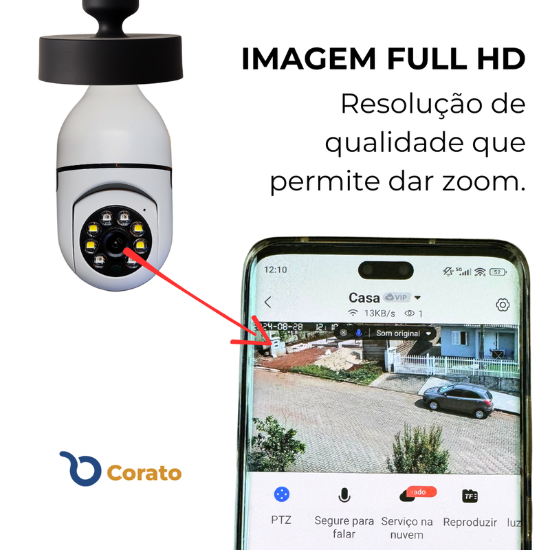 Câmera Giratória 360° Wifi - COMPRE 1 LEVE 2