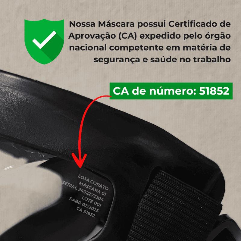 Máscara Protetora Facial - COMPRE 1 LEVE 2