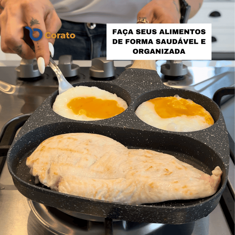 Nova Frigideira 3 em 1 Plus + BRINDES